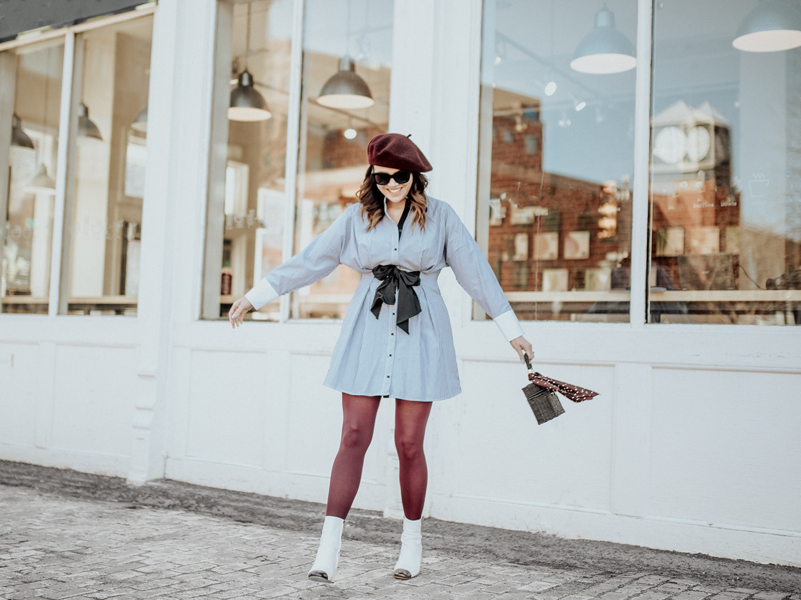 How to Style Burgundy Tights for Spring From Rachel How to Style Burgundy Tights for Spring From Rachel