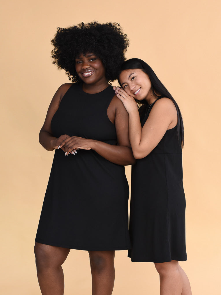Women's black short dress