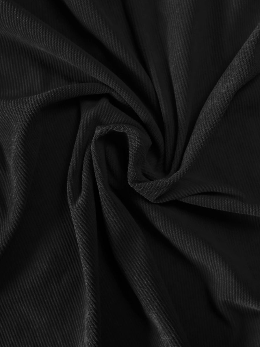 Annabelle Black Corduroy Short