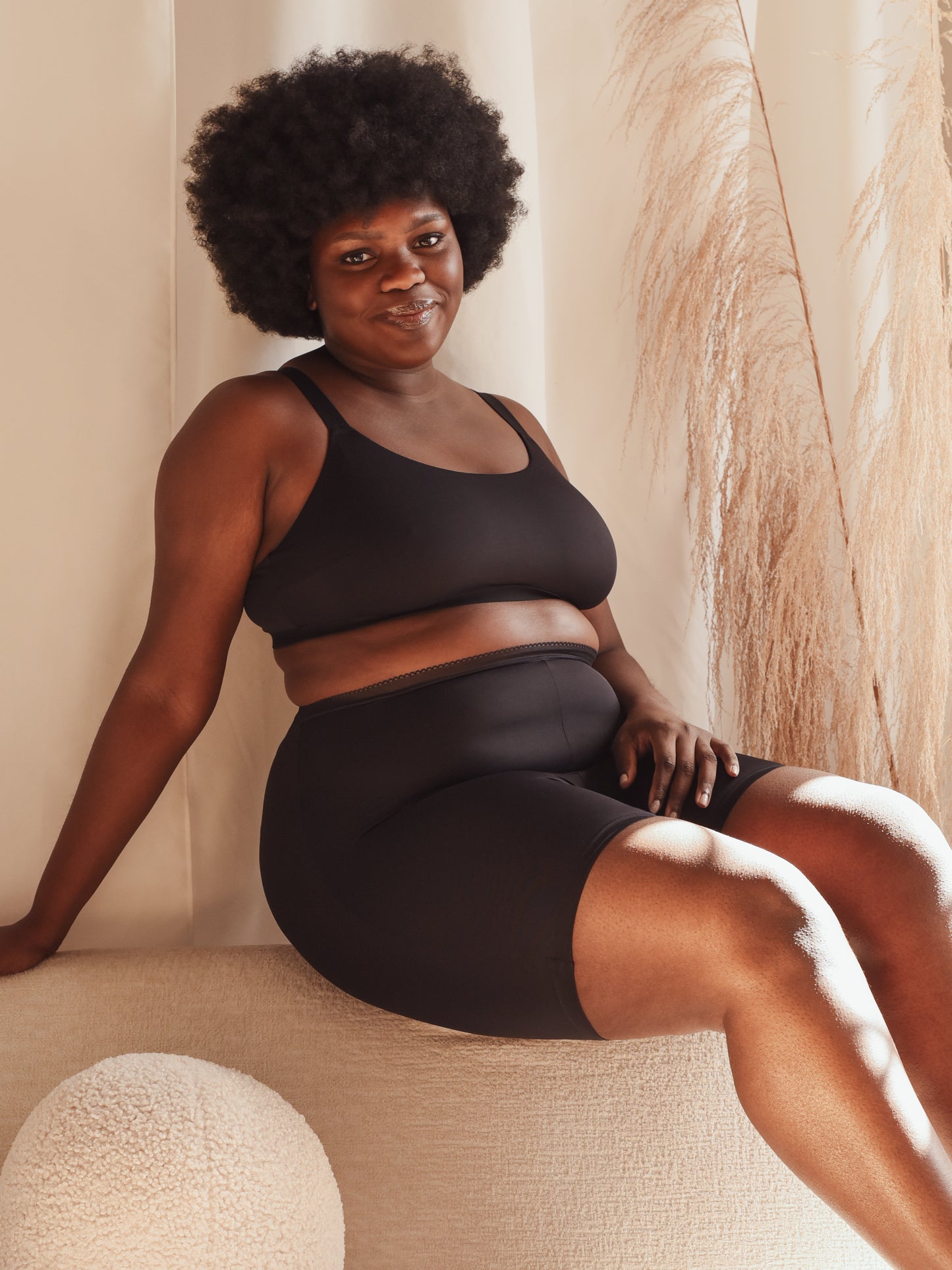 taille plus shorts anti-frottements