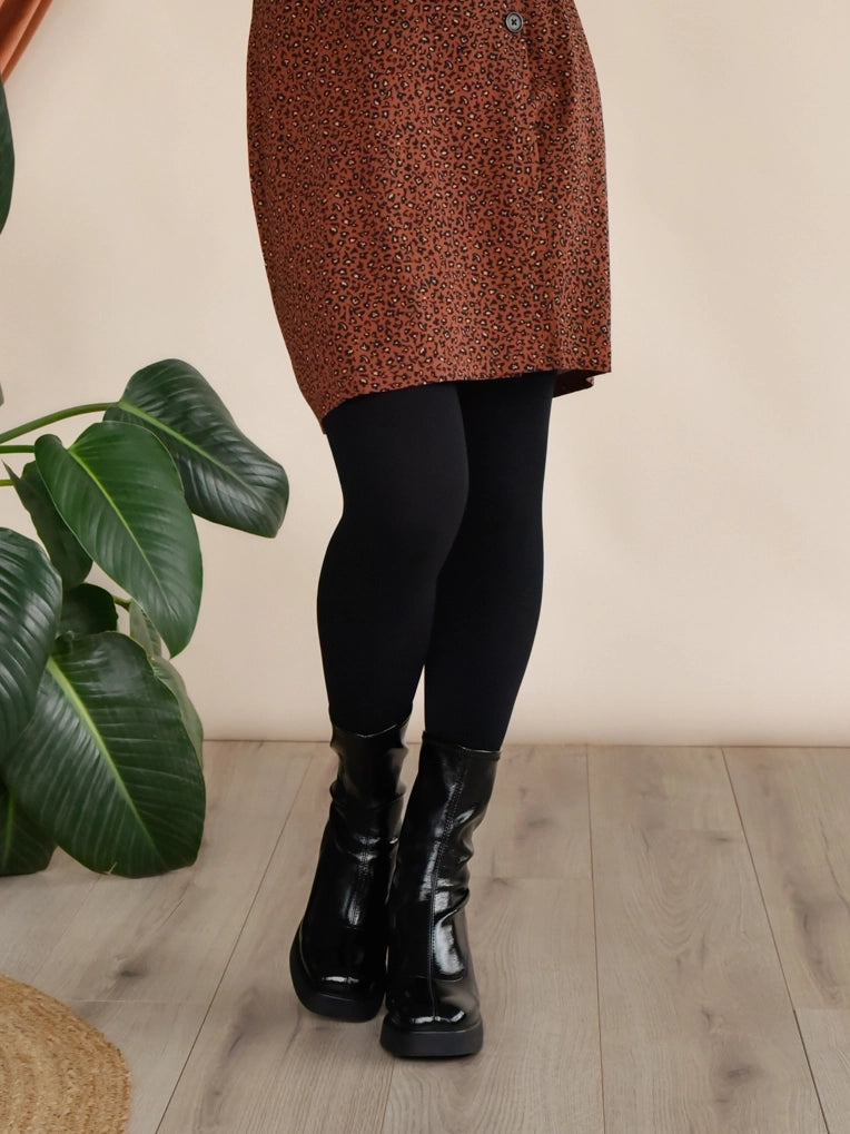 Black Warm Opaque Tights