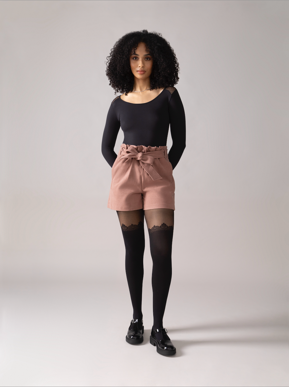 Brushed Knit Winter Short with Wide Leg | From Rachel