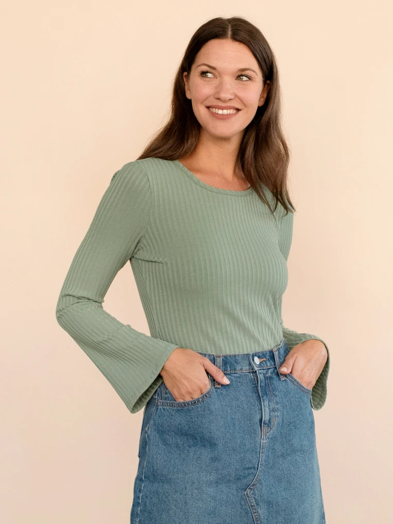 Sage Rib Top