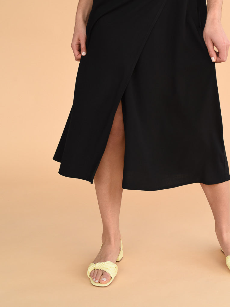 Long black dress for women