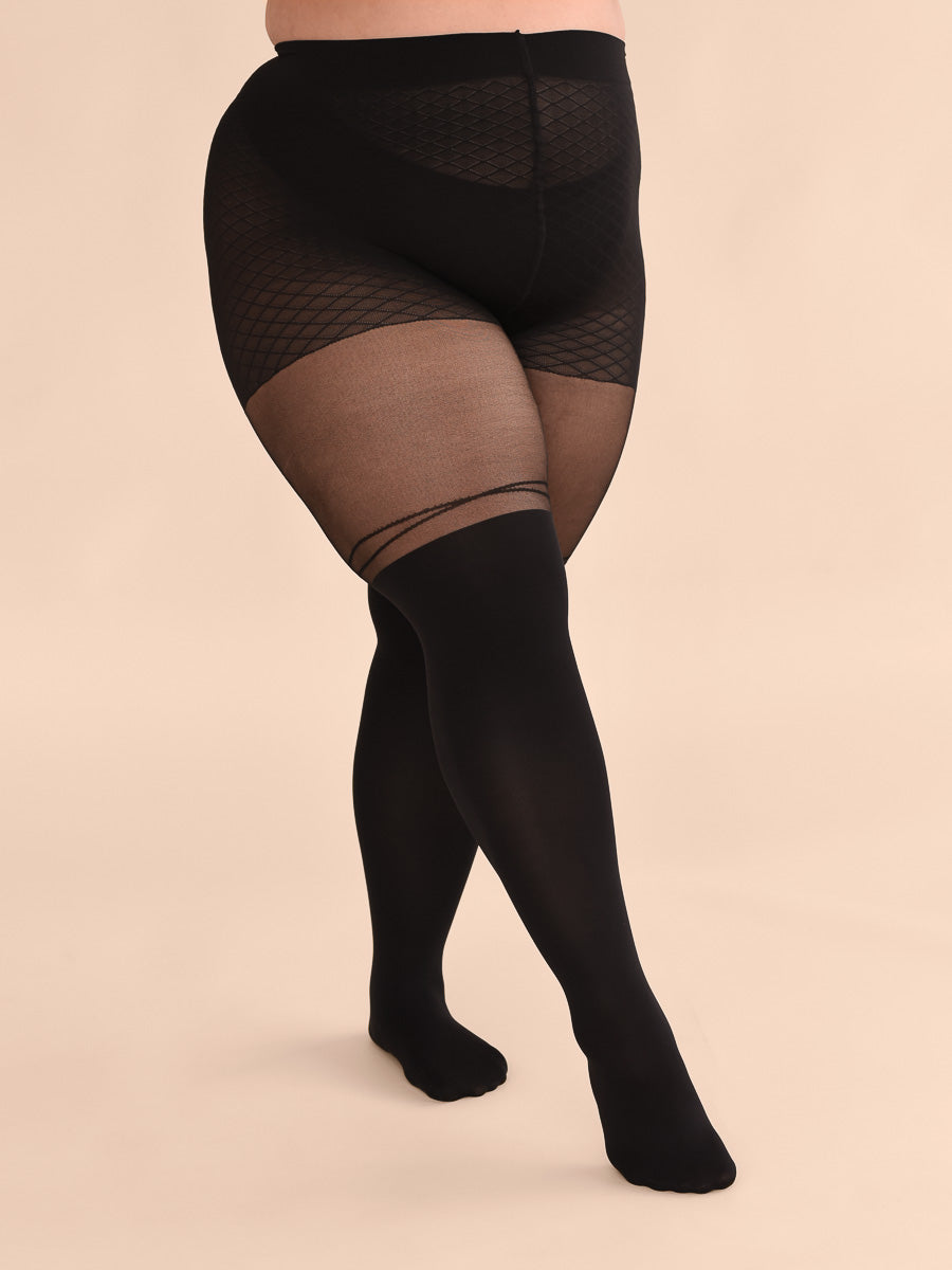Plus size hosiery for women