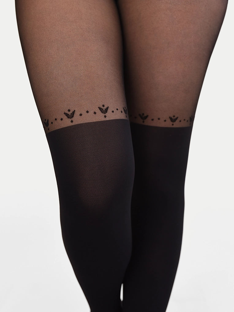 Calzedonia Cuissarde Collant Collant Cuissardes Tulipe Et Pois