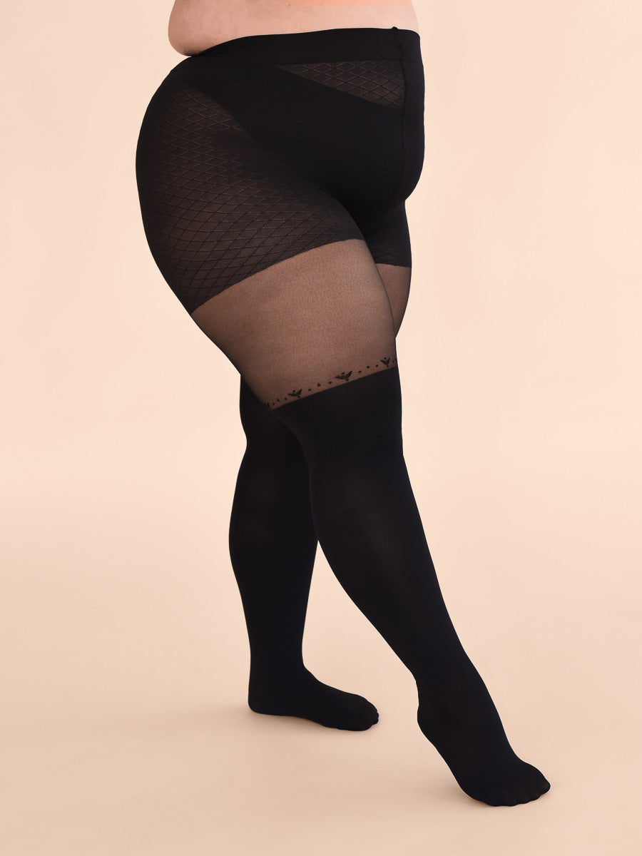 Collants grandes tailles pour femmes