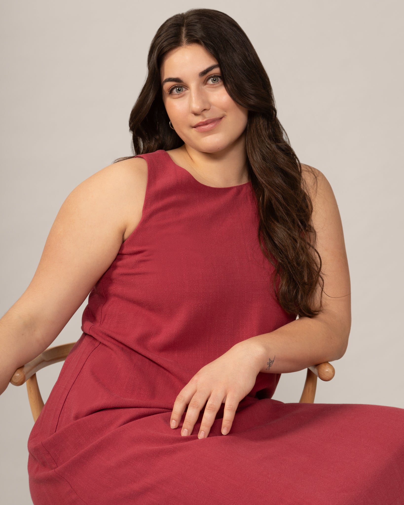 Robe maxi en lin Hibiscus – From Rachel