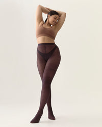 Collant motif paisley culotte modelante - Figue