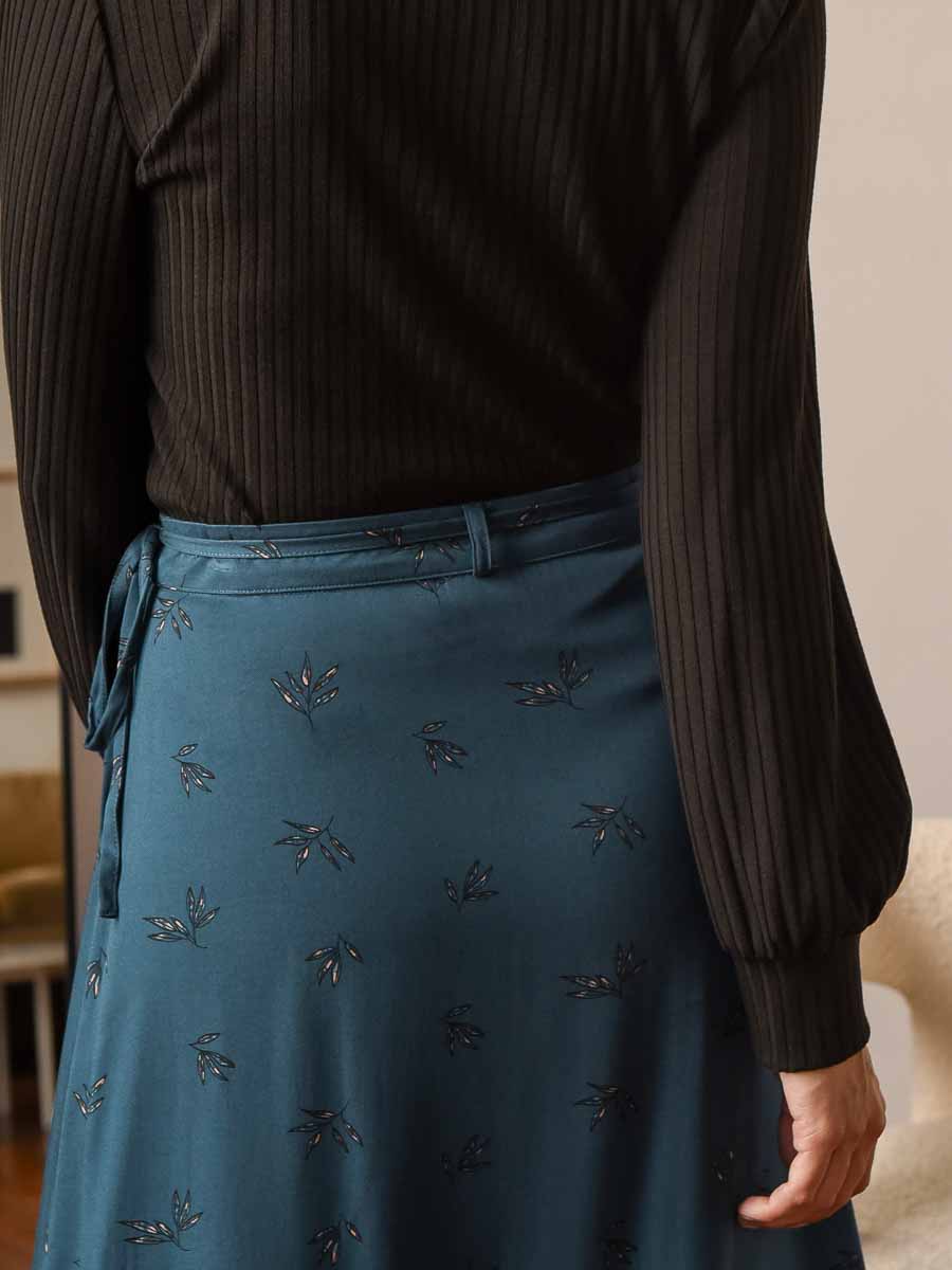 Jupe midi portefeuille pour femmes Canada