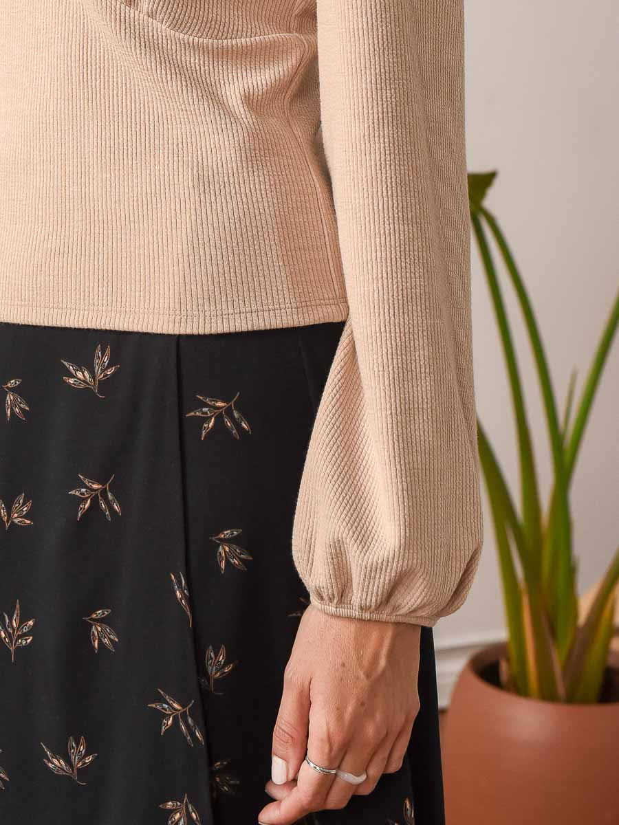 Haut manches longues beige