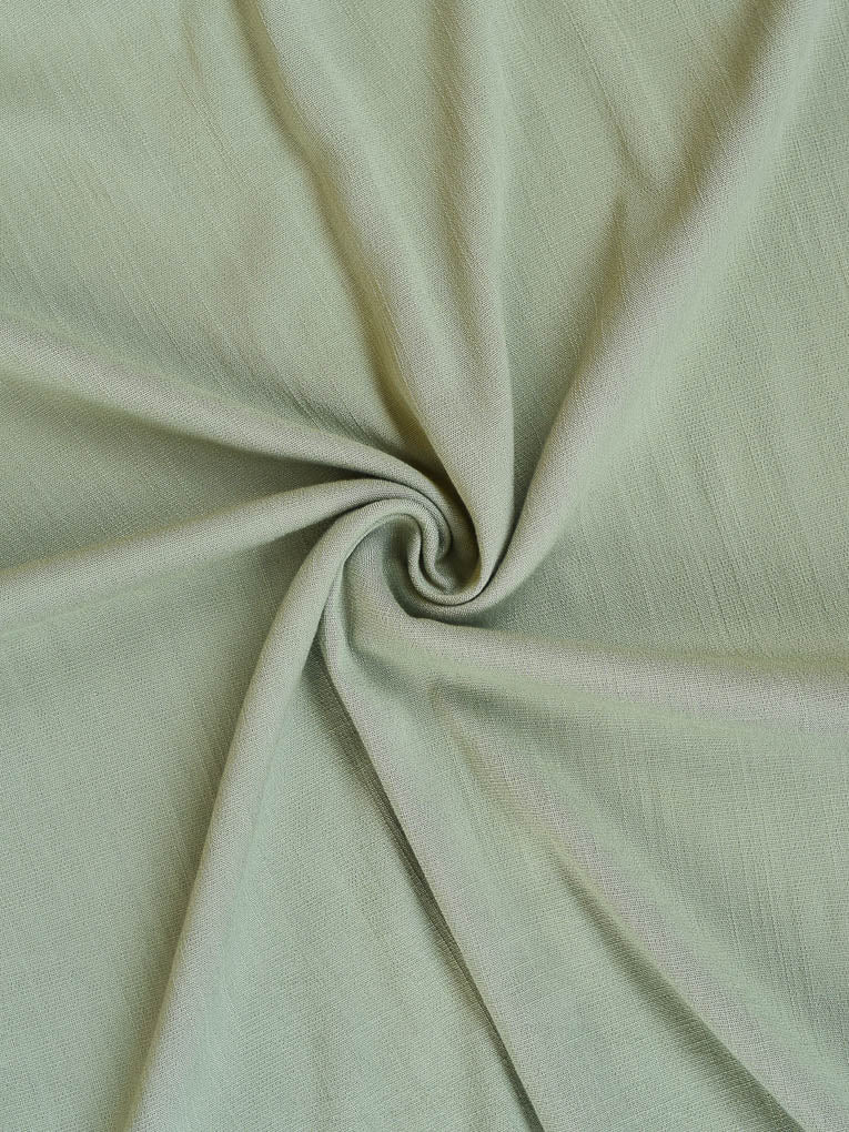 Robe longue verte effet lin
