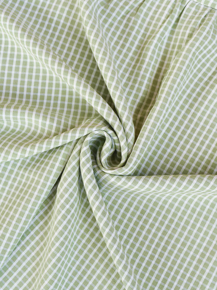 Green plaid women's dresses