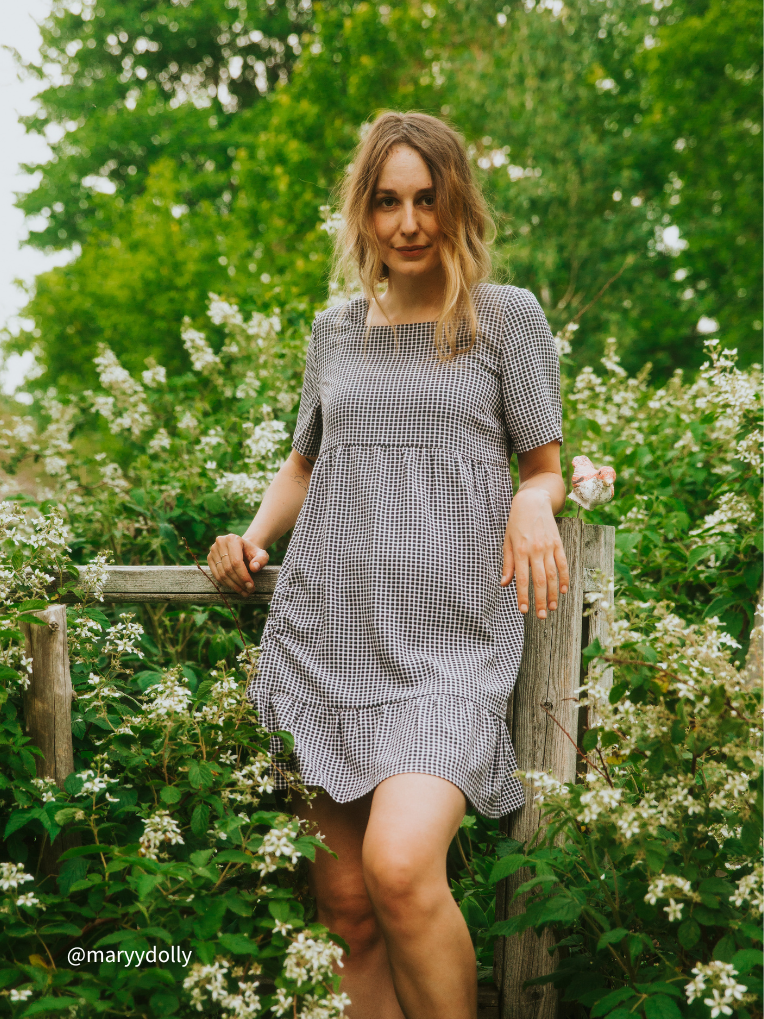 Kim Plaid Short Dress