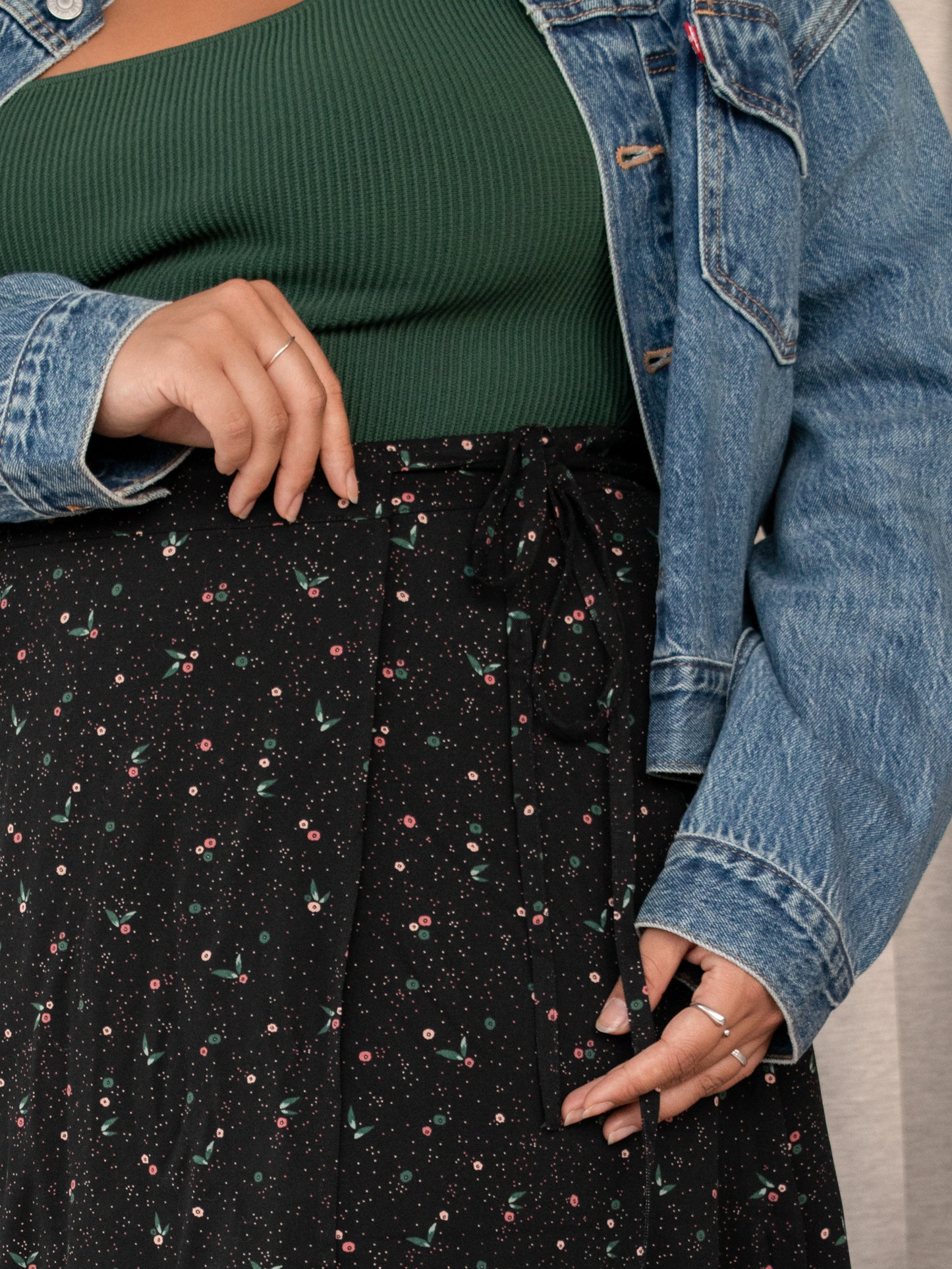 Women's Mini wrap skirt