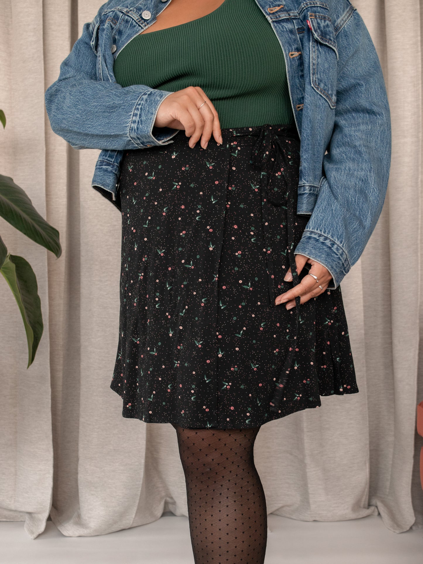 Women's Mini wrap skirt