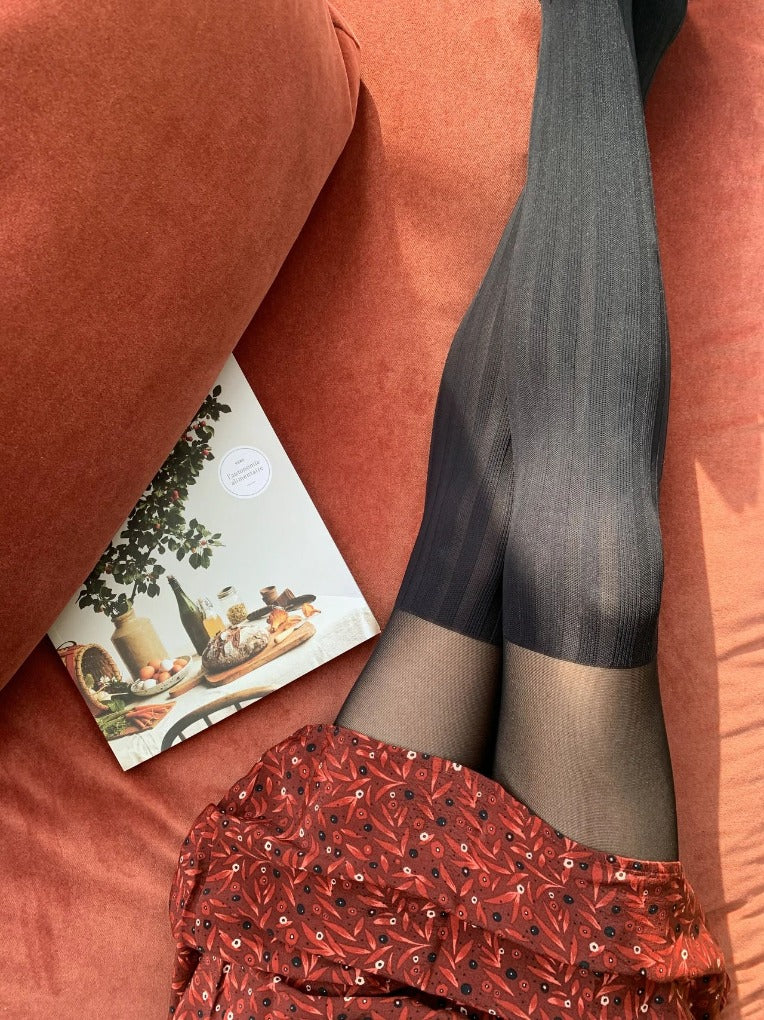 Collant cuissardes effet chaussette – From Rachel