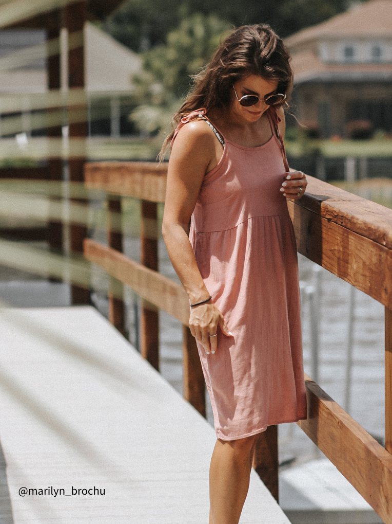 Camille Pink Strappy Dress