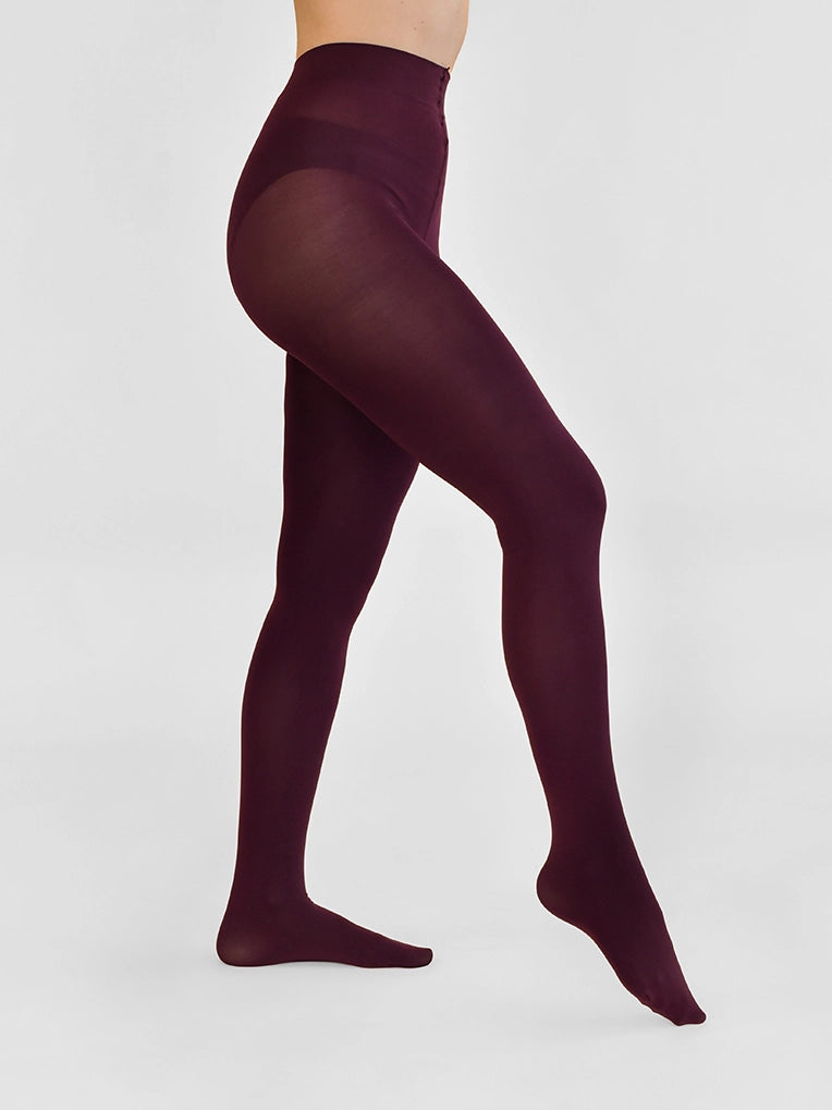 Maroon opaque tights hotsell