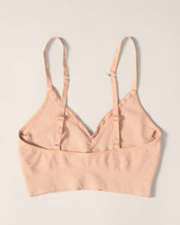 Leopard Soft Touch Seamless Bralette in Dune