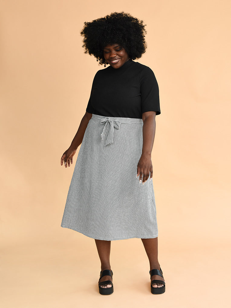 Women's plus size midi skirt