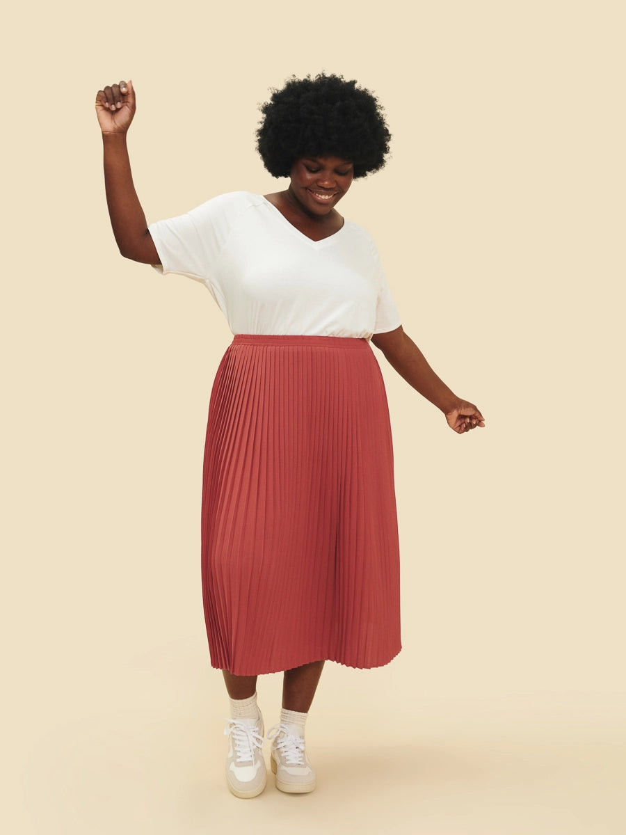 Next red pleated skirt hot sale