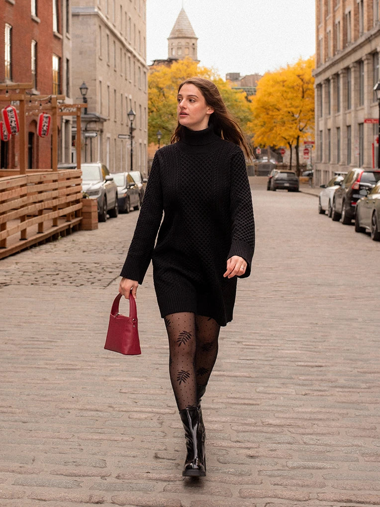 Black sweater dress best sale