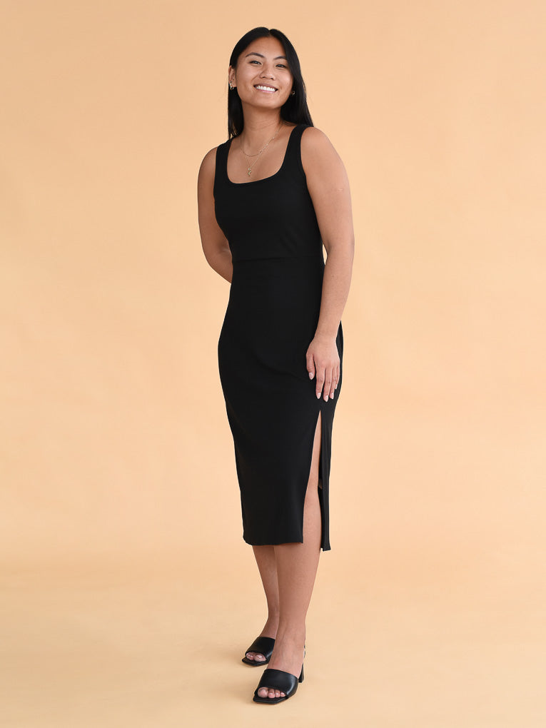 Jade Black Sleeveless Dress