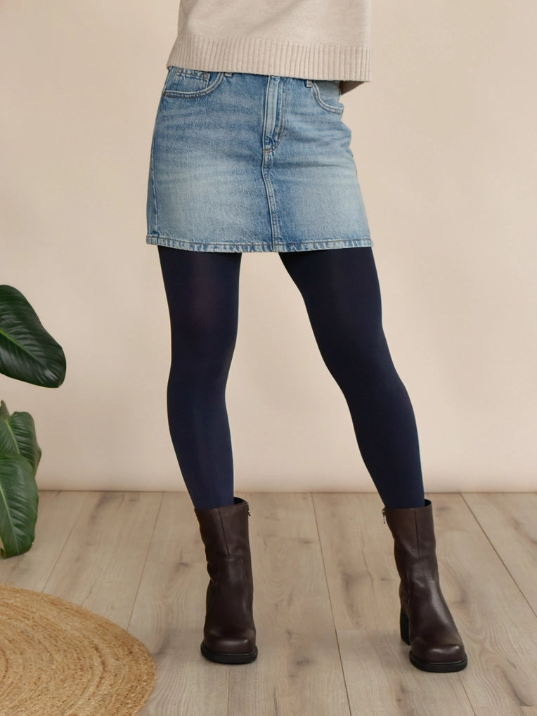 Navy opaque Tights