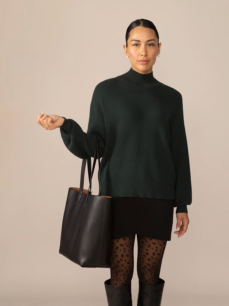 Forest Green Heavy Knit Sweater