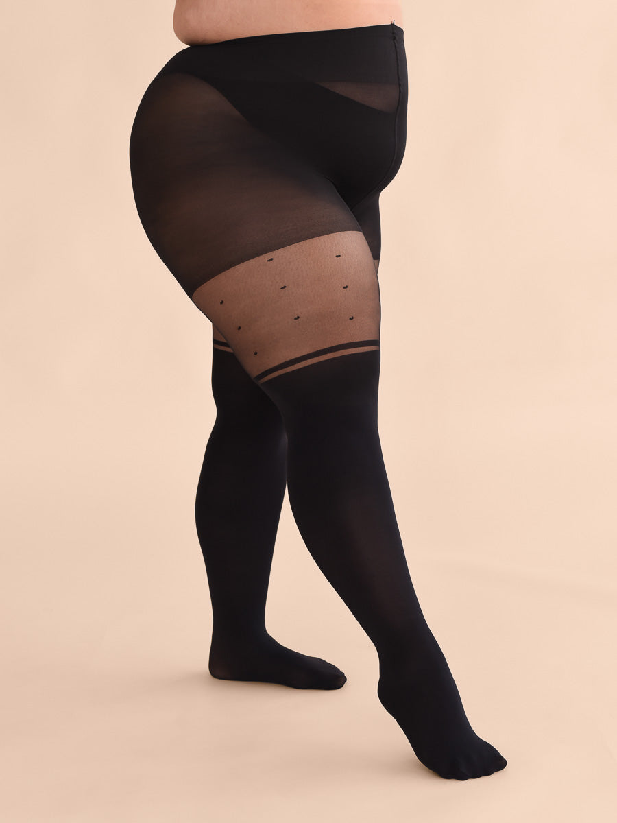 Plus size women's tights