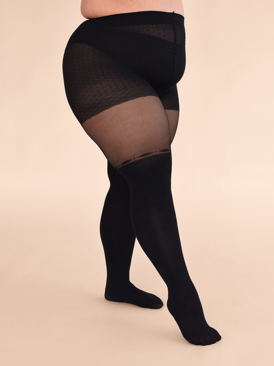 Over-the-knee Diamonds and Dots Tights – From Rachel