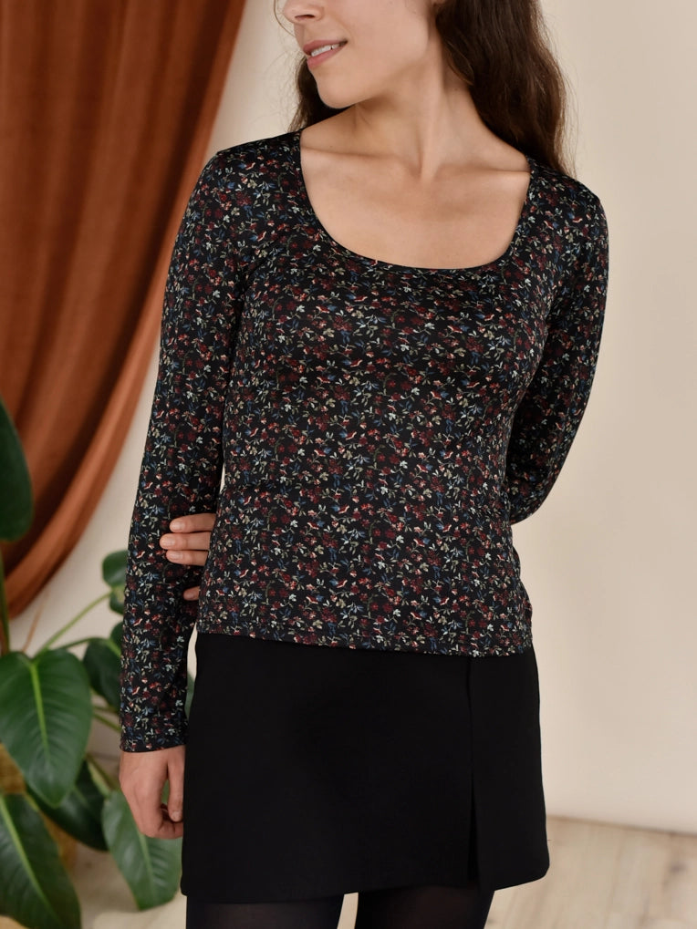 Ditsy Floral long sleeves Top