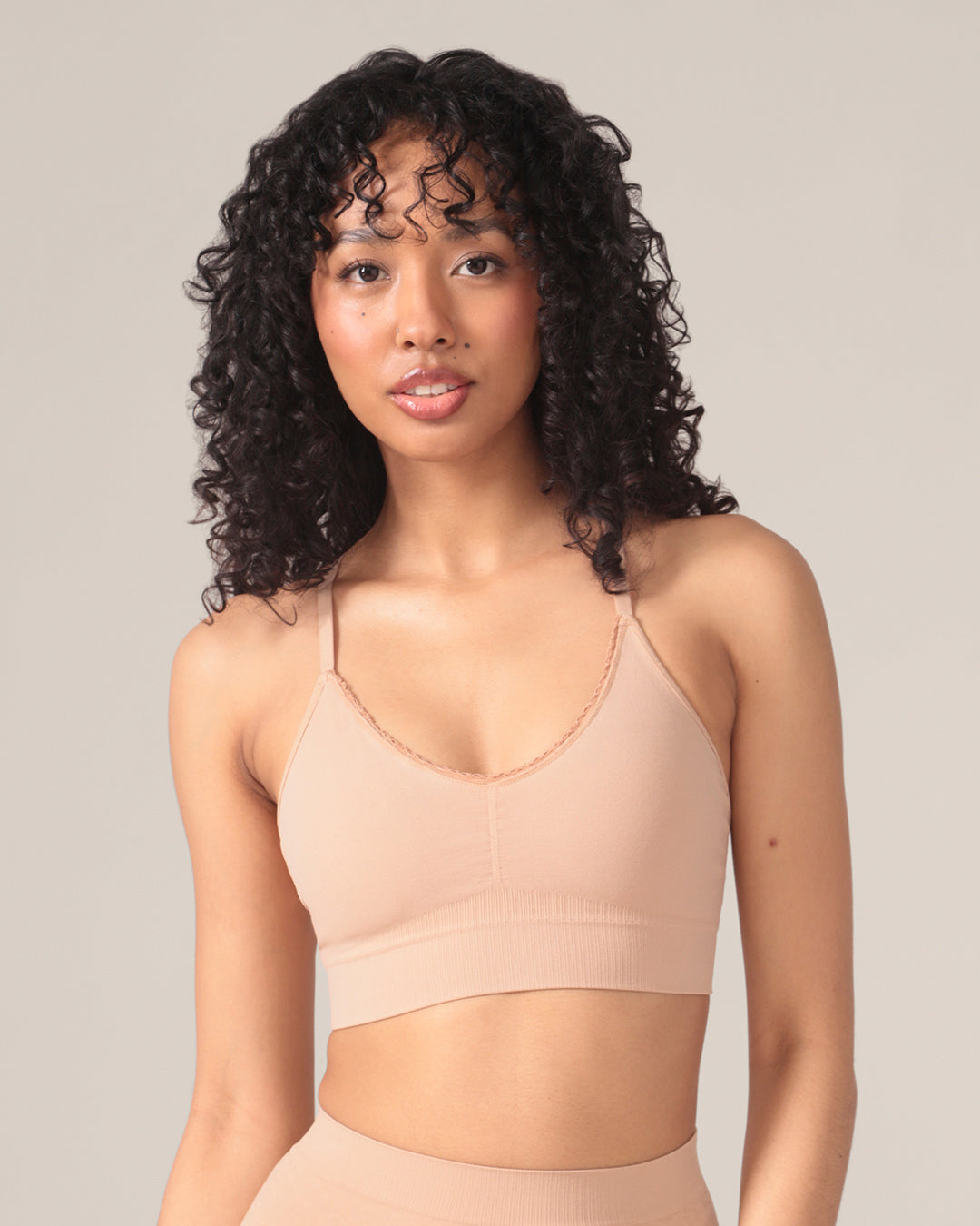 Bralette sans coutures motif léopard - Dune