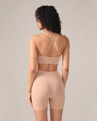 Leopard Soft Touch Seamless Bralette in Dune