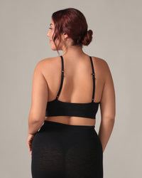 Leopard Soft Touch Seamless Bralette in Black