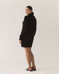 Responsible Merino Sweater Dress in Black