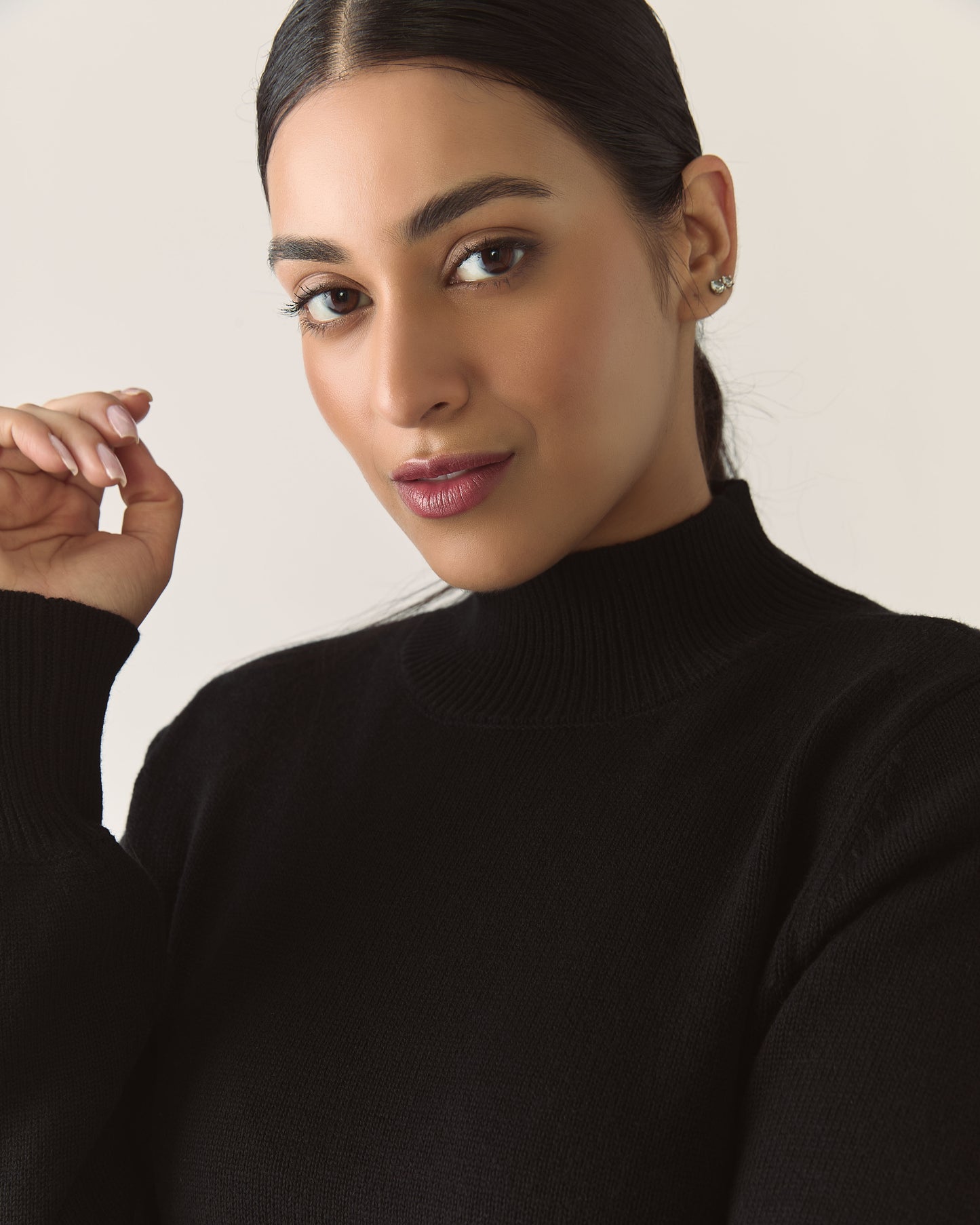 Responsible Merino Sweater Dress in Black