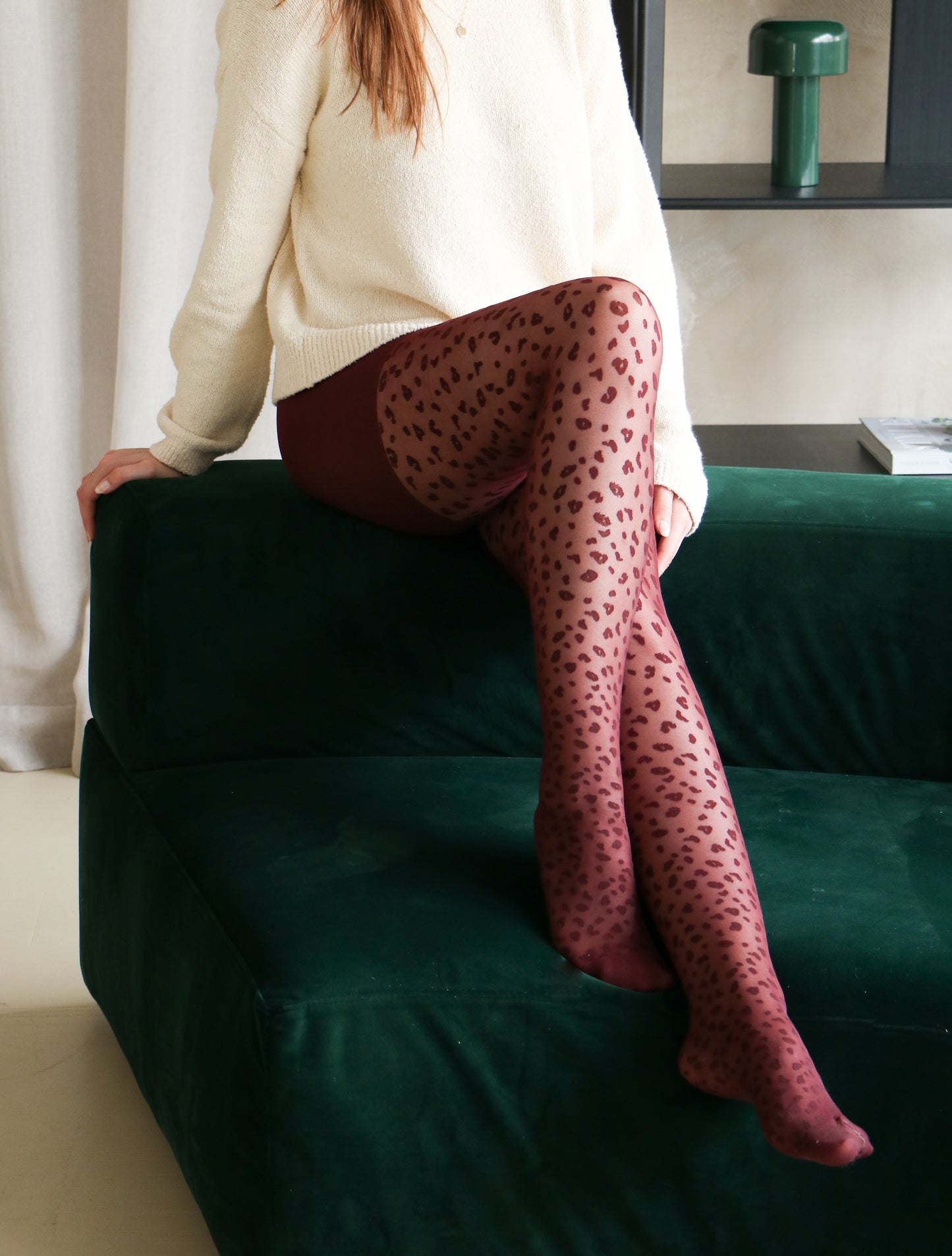 Collant motif léopard - Zinfandel