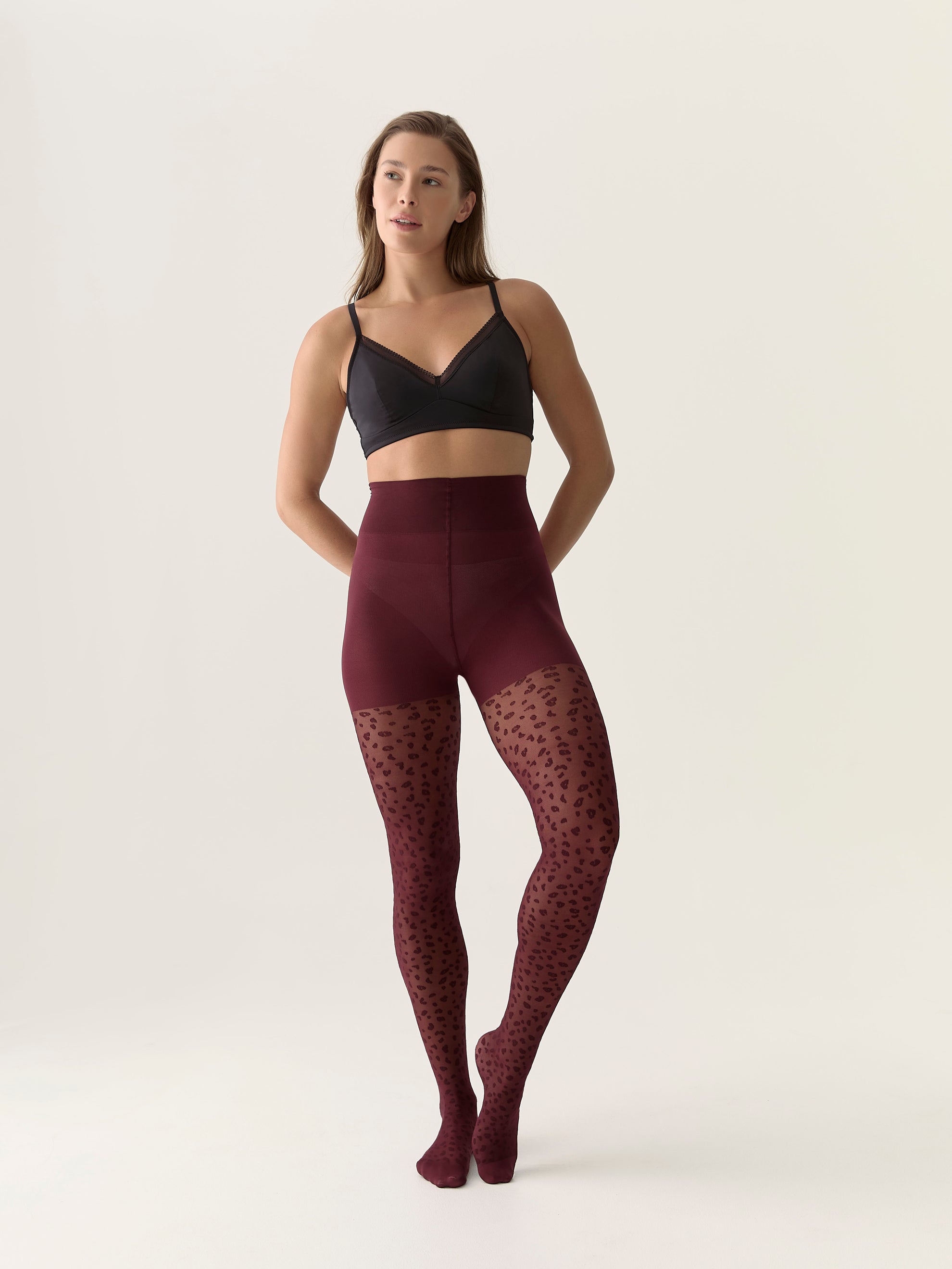 Collant motif léopard - Zinfandel