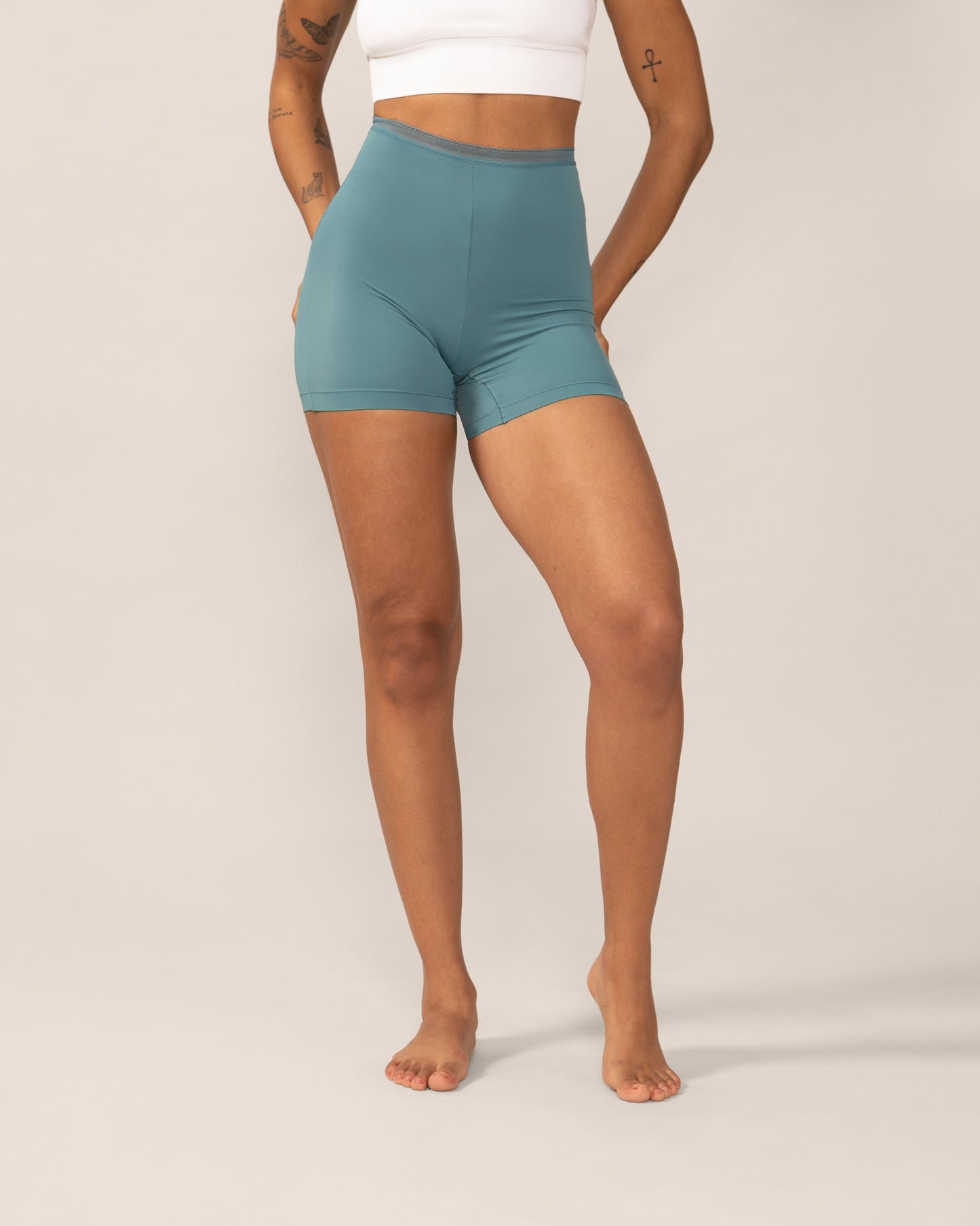 Short seconde peau sans gousset Eversoft - Sarcelle