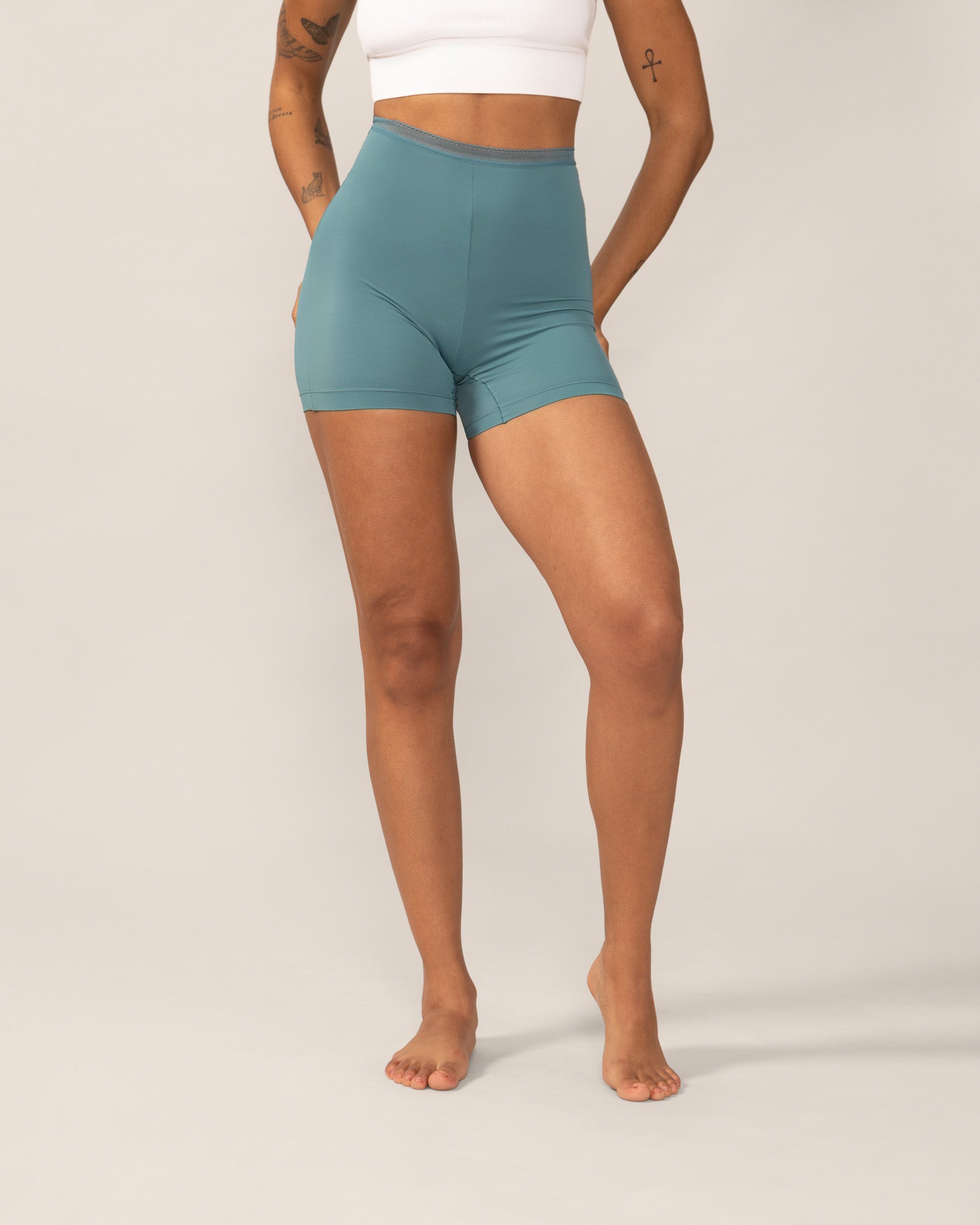Short seconde peau sans gousset Eversoft - Sarcelle