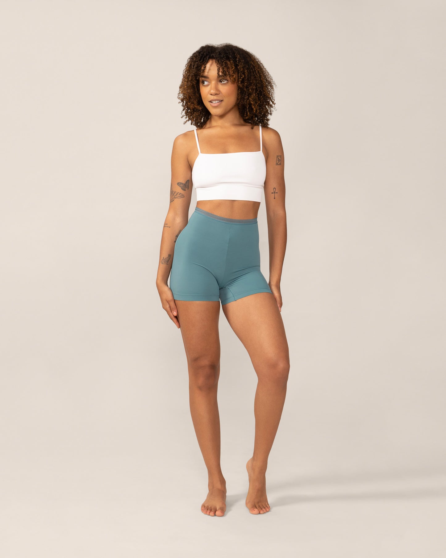 Short seconde peau sans gousset Eversoft - Sarcelle