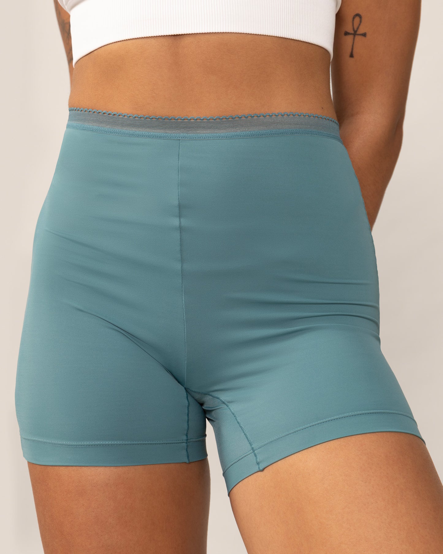 Short seconde peau sans gousset Eversoft - Sarcelle