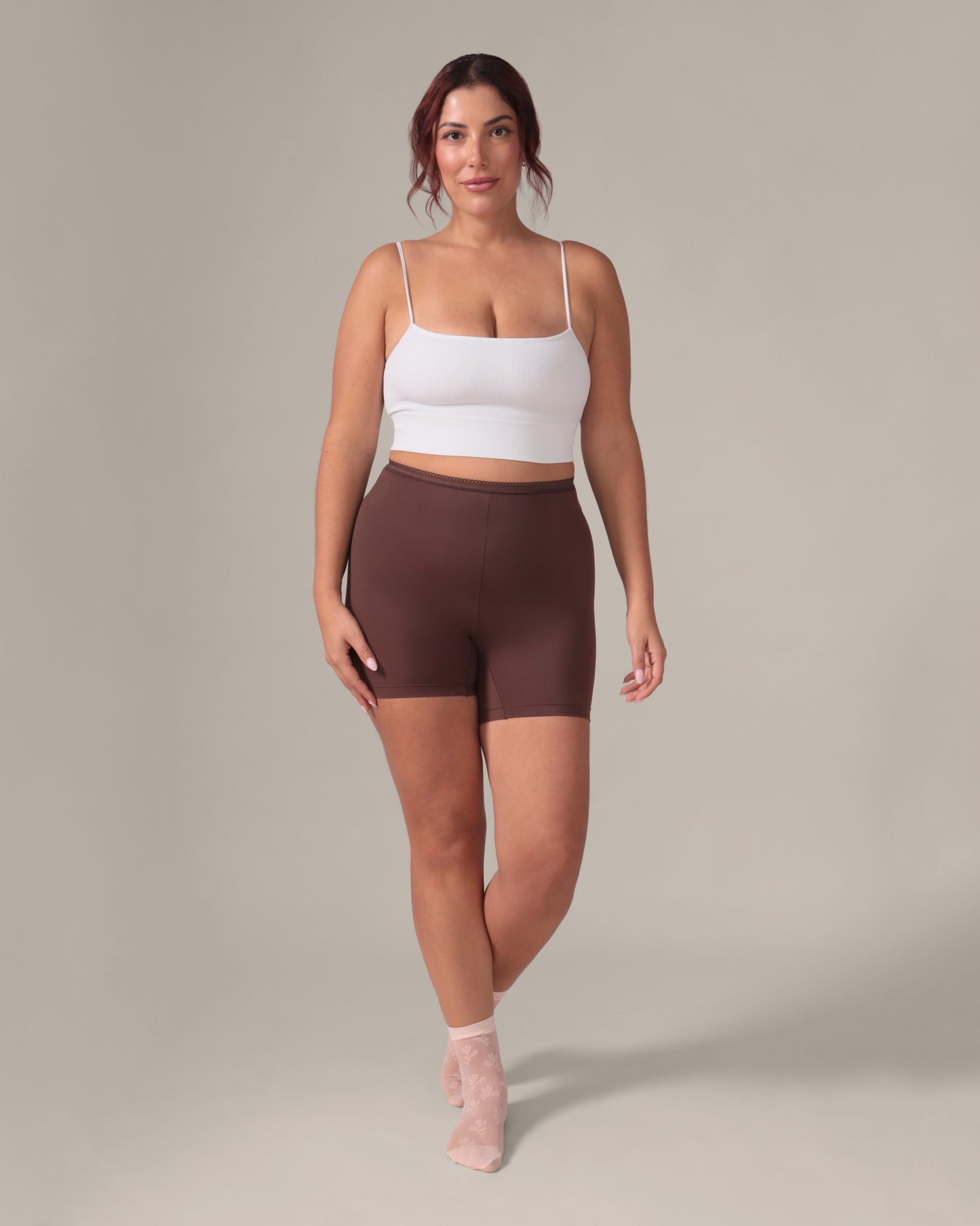 Short seconde peau sans gousset Eversoft - Café