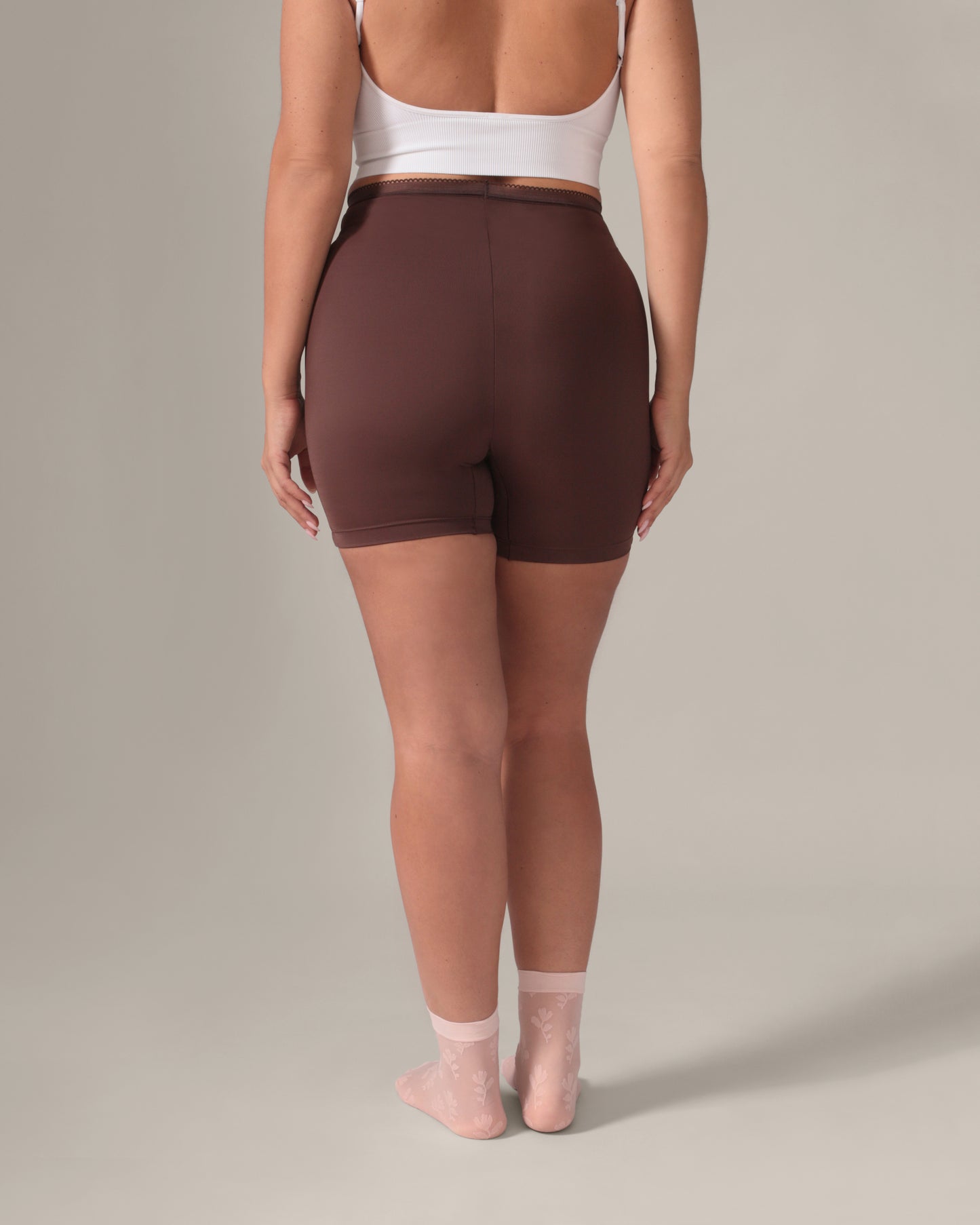 Short seconde peau sans gousset Eversoft - Café