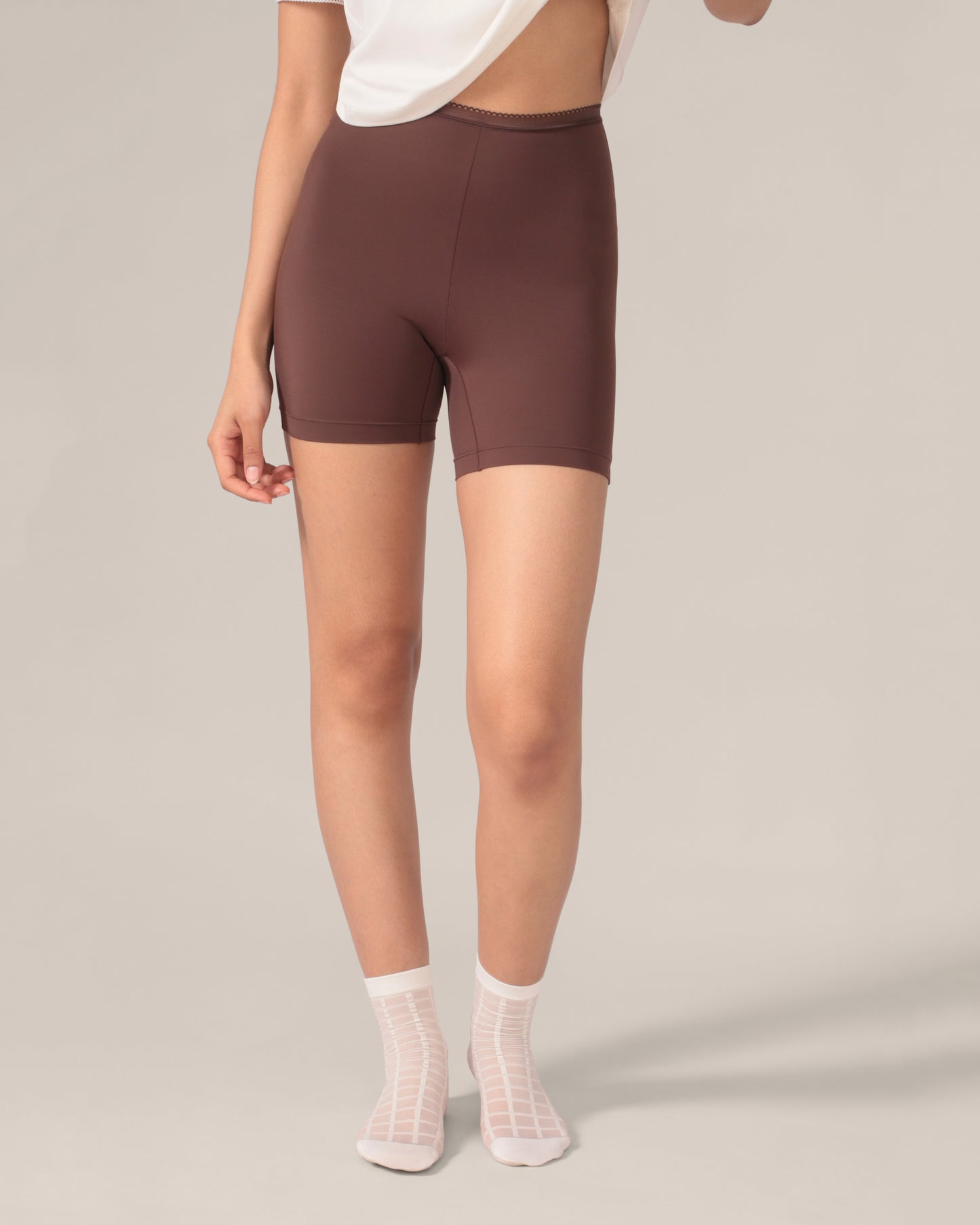 Short seconde peau sans gousset Eversoft - Café