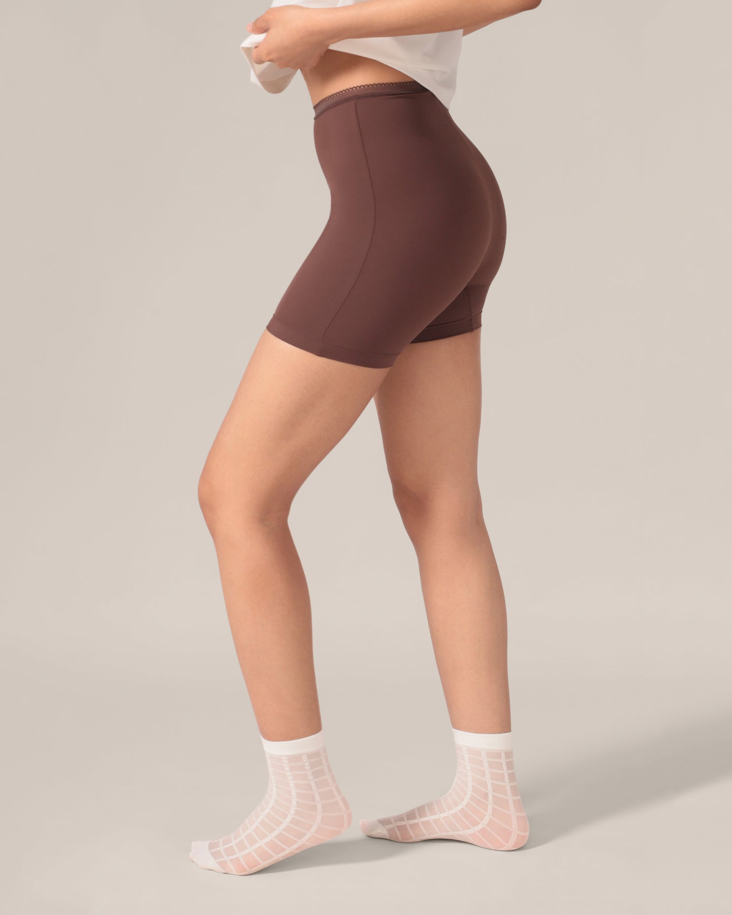 Short seconde peau sans gousset Eversoft - Café