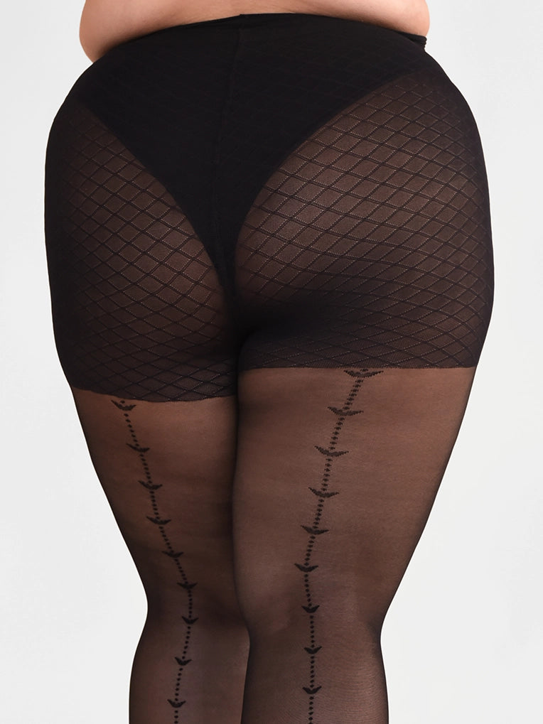 Tulip Dot Back Line Tights 30D From Rachel