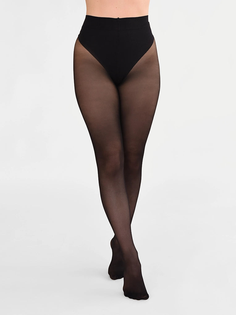 Collant bikini sculptant diaphane 30D